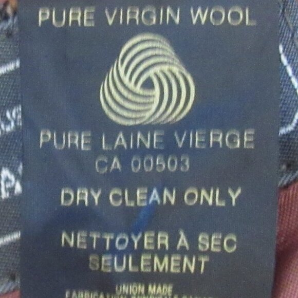 Vintage Cricketeer Dark Gray Wool Harris Tweed Like Jacket Size 38 K115 - Picture 8 of 9